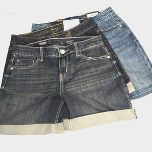 3 pairs Vera Wang Jean Size 2 Shorts 2 NWT.